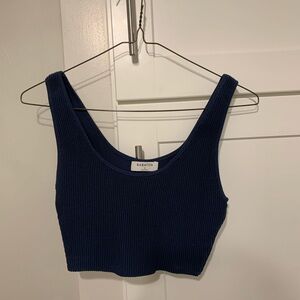 Babaton Blue Crop top. Never worn. Small